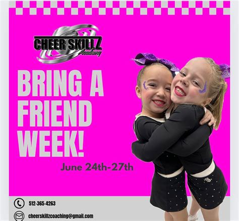 Cheer Skillz - BRING A FRIEND WEEK! , Cheer Skillz Academy, Taylor, 24 ...