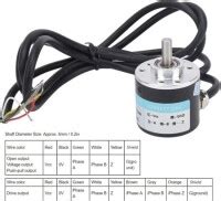 Solid Shaft D6mm DC5-24V 100 Pulses NPN Incremental Photoelectric ...