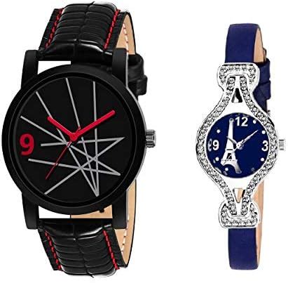 RPS FASHION WITH DEVICE OF R Analog Blue Tower Watch Couple Combo Pack ...