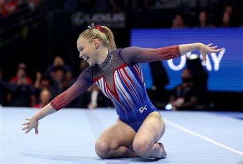 “Doing NCAA Gymnastics improved her expression on floor”, ”The floor ...