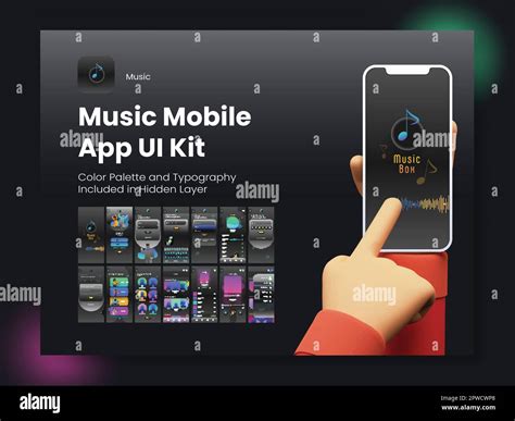 Mobile phone touchscreen music Stock Vector Images - Alamy