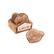 Kezevel Wooden Coasters Mango Wood- Artistically Handcrafted Heart ...