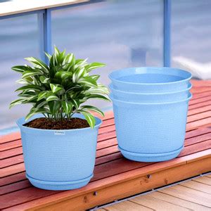 HOMESTIC by Kuber Industries Marble Mega Flower Pot for Home & Garden ...