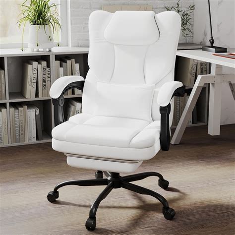 Office Chair, Desk Chair, President Chair, Reclining, 155° Stepless, PU ...