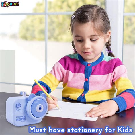 Toyshine Pack of 6 Camera Shape Manual Handheld Easy to Operate Pencil