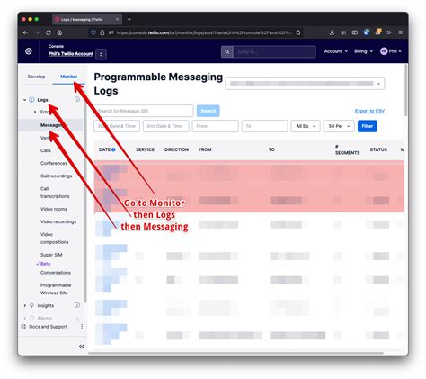 Twilio Console SendMessage 的图像结果