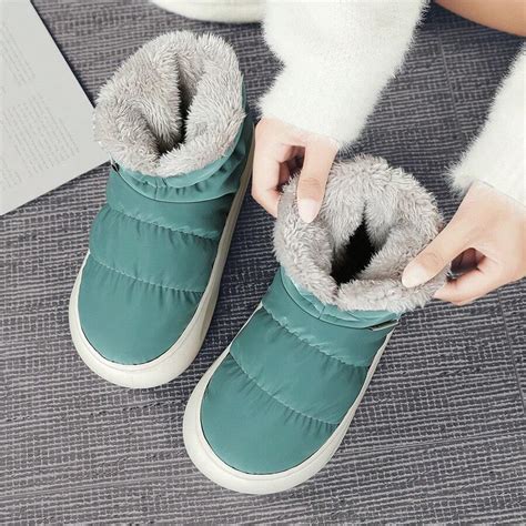 2023 New Winter Outdoor Thermal Lined Bread Shoes Snow Boots With Warm ...