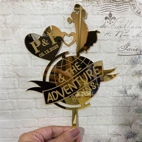 Personalized Cake Topper with Initials – Cake Toppers India
