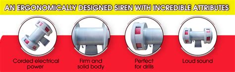 MME Equivalent 2 Km Double Mounted Single Phase Electronic Siren ...