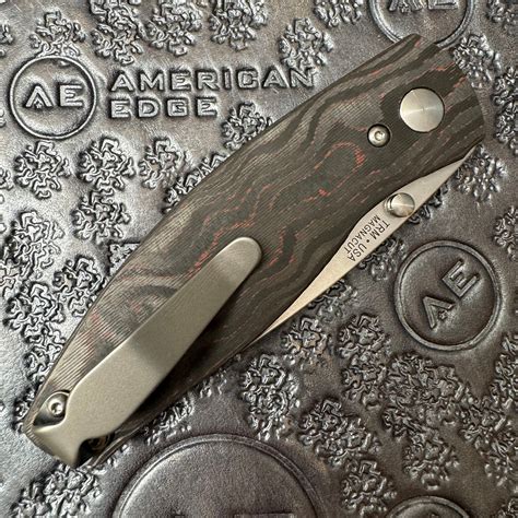 Three Rivers Manufacturing TRM Neutron 2 Liner Lock Lava Camo Carbon 3D Handles Stonewashed ...