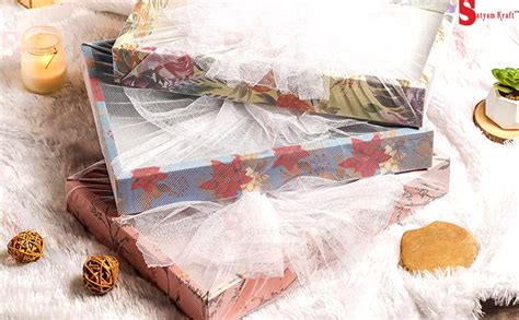 SATYAM KRAFT 6 Pcs Multipurpose Decorative Paper Folding Box Net ...