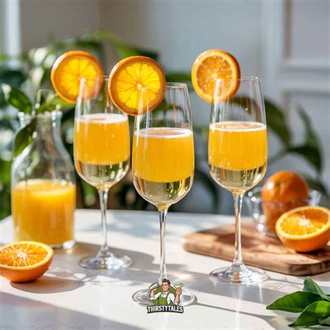 Prosecco Mimosa with Orange Juice Cocktail Recipe - Thirsty Tales