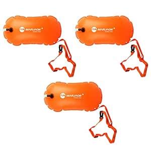 BNF® 3 Sports Safety Swim Buoy Tow Float | Inflatable Air Bag for Open ...