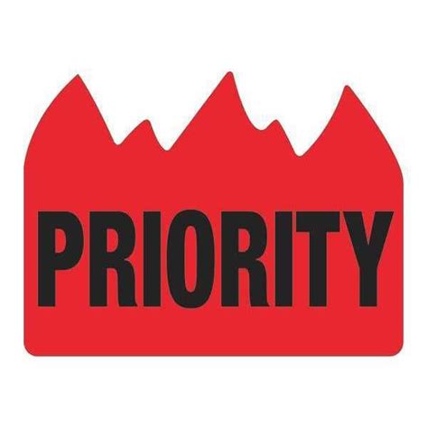 Tape Logic Tape Logic Flame Labels, "Priority" (Bill of Lading), 1 1/2 ...