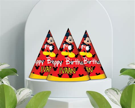 Mickey Mouse Customized Hat | Party Supplies India Online