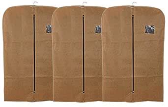 Kuber Industries Non woven 3 Pieces Men s Coat Blazer Cover (Beige ...