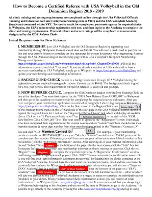 Fillable Online How to Become a Certified Referee with USA Volleyball ...