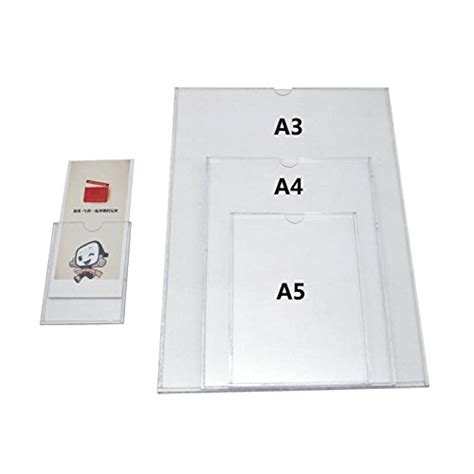 Buy Clear Acrylic Advertising Sign Board Card Holder, Transparent ...
