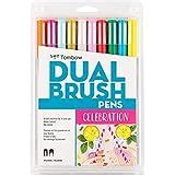 Tombow 56187 Dual Brush Pen Art Markers, Pastel, 10-Pack. Blendable ...