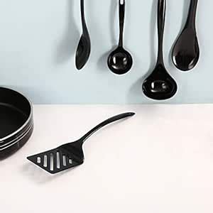 Buy Iveo Melamine Cooking Spoon Set, 5-Pieces, Black Online at Low ...