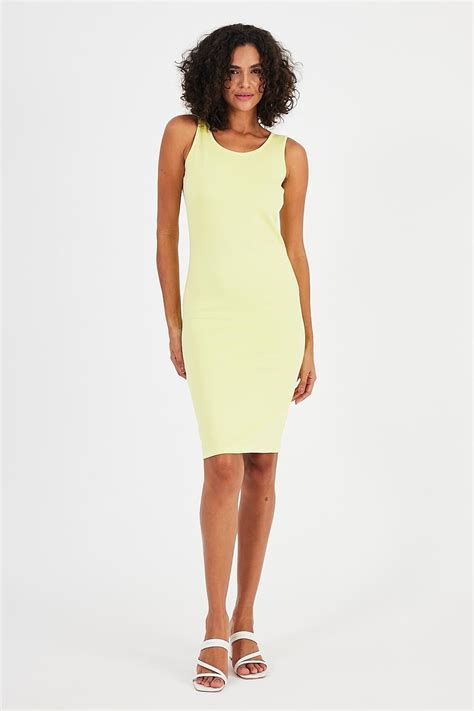 Sarı Midi Boy Elbise - ALEXANDERGARDI | ElbiseBul