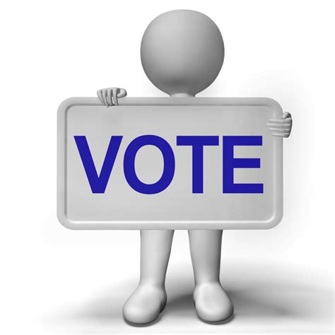 投票迹象显示选项或选择投票设计模板素材
