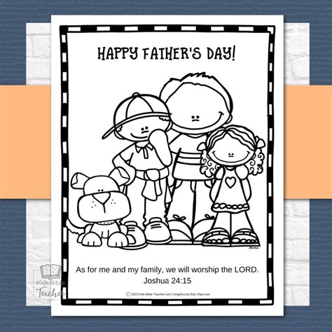 Fathers in the Bible Activity Pages - Kids Bible Teacher