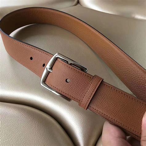 $165.00 - AAA Hermes Etriviere 40 Belt In Brown Epsom Leather