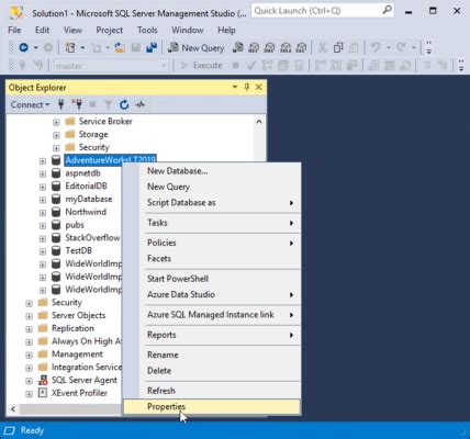Image result for SQL Server Management Studio Example