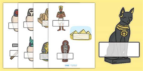 Editable Self-Registration Labels (Ancient Egyptian)