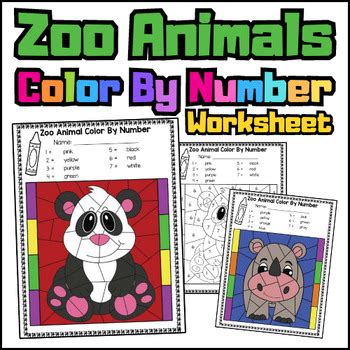 Color Zoo Worksheet 的图像结果