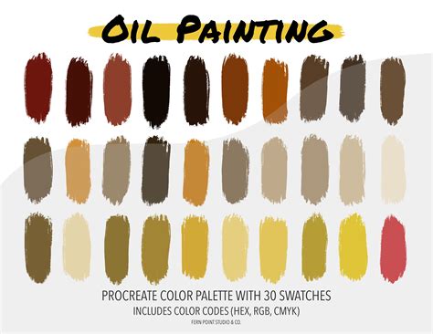 Color Palette For Oil Painting