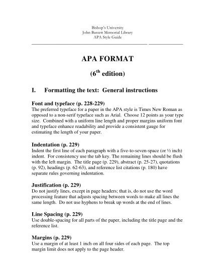 Image result for APA Format 6th Edition Example