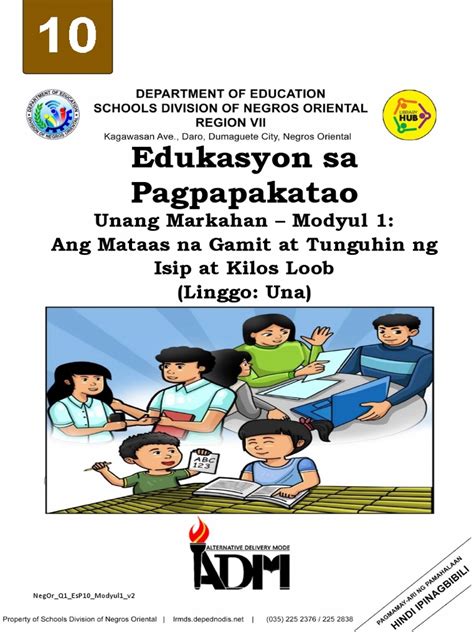 Image result for Module 1 ESP Grade 10 3rd Quarter