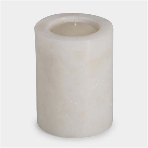 Mystic White Marble Candle Holder – Marbeloz