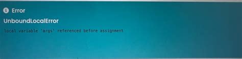Image result for Unbound Local Error Python