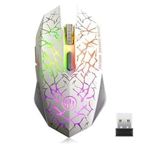 Amazon.in: Buy TENMOS K6 Wireless Gaming Mouse, Rechargeable Silent LED ...