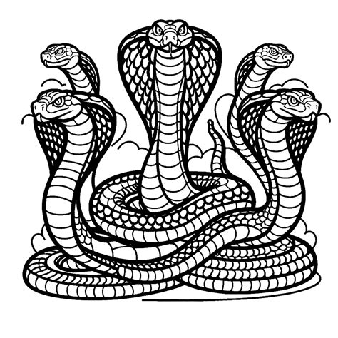 King Cobra Coloring Page
