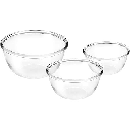 Buy Treo by Milton Glass Mixing Bowls Set of 3 (500 Ml, 1000 Ml, 1500 ...