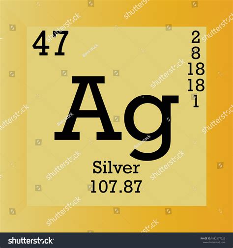 Ag Tableau Périodique De L'Élément Chimique : image vectorielle de ...