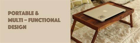 Wood Chop Foldable Multipurpose Work from Home Office Laptop Table/Bed ...