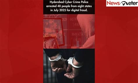 Hyderabad Cyber Crime Police arrested 48 people from eight states in ...