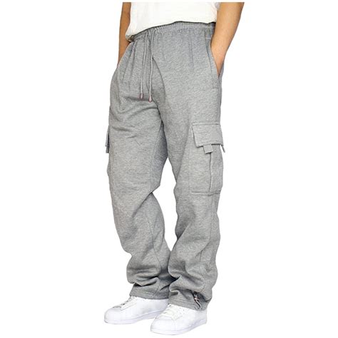 Cargo Sweatpants Men Big And Tall Baggy Workout Trouser Athletic ...