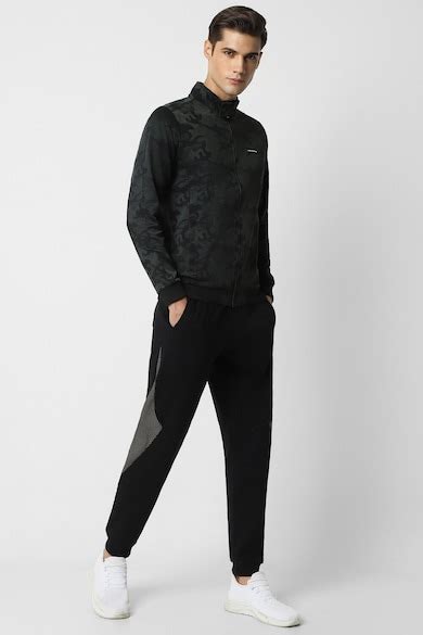 Buy Men Black Print Casual Jacket Online - 959513 | Van Heusen