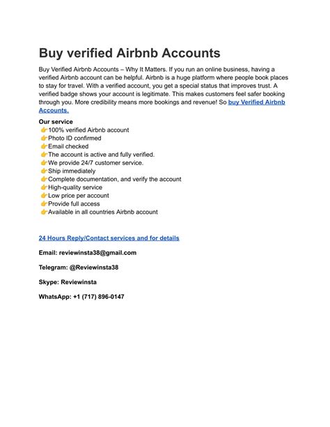 PPT - Buy verified Airbnb Accounts PowerPoint Presentation, free ...