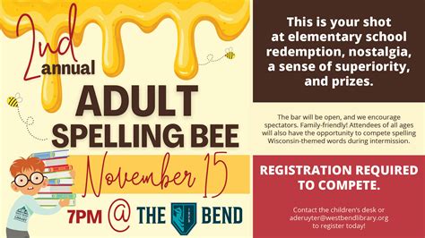West Bend Community Memorial Library Adult Spelling Bee - The Bend ...
