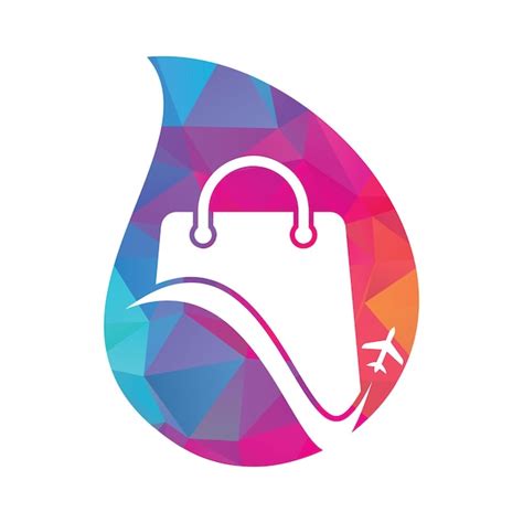 Travel shop logo vector template shop and plane logo sale and travel ...