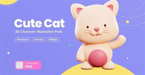 Cute 3D Character Illustration Pack — Teletype