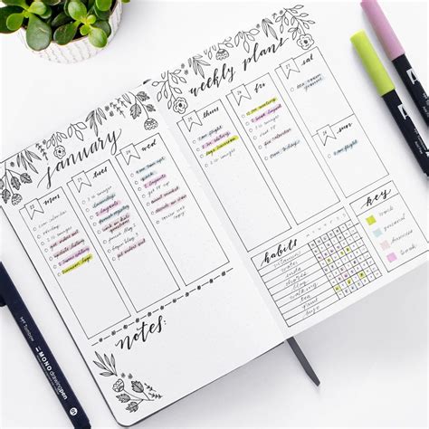 Dot Journal Template