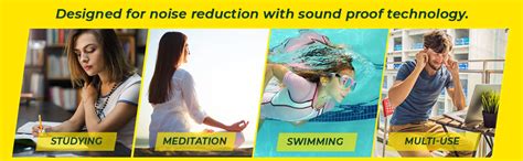 Buy Simon's Studywell - Silicone Soft&Reusable Ear Plugs, Earplug For ...